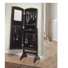 Abby Classic Long Cheval Mirror Jewelry Cabinet Storage Armoire - Drawers Opened - Abby Classic Long Cheval Mirror Jewelry Cabinet Storage Armoire - Drawers Opened