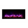 50" Extra Tall Clean Face Electric Built-in With Black Steel Surround - Purple Flame - 50" Extra Tall Clean Face Electric Built-in With Black Steel Surround - Purple Flame