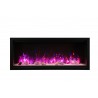 50" Extra Tall Clean Face Electric Built-in With Black Steel Surround - Purple and Yellow Flame - 50" Extra Tall Clean Face Electric Built-in With Black Steel Surround - Purple and Yellow Flame