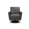 Syria Swivel Chair Dark Grey - Front - Syria Swivel Chair Dark Grey - Front