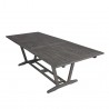 Vifah Renaissance Outdoor Hand-scraped Wood Patio Dining Table - Angled - Vifah Renaissance Outdoor Hand-scraped Wood Patio Dining Table - Angled