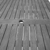 Malibu Outdoor Wood Patio Dining Extension Table - Table Top Close-Up - Malibu Outdoor Wood Patio Dining Extension Table - Table Top Close-Up