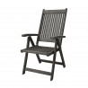 Renaissance Outdoor Patio Hand-scraped Wood Dining Chair - Angled - Renaissance Outdoor Patio Hand-scraped Wood Dining Chair - Angled