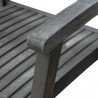 Renaissance Outdoor Patio Hand-scraped Wood Dining Chair - Arm Close-Up - Renaissance Outdoor Patio Hand-scraped Wood Dining Chair - Arm Close-Up