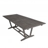 Renaissance Outdoor Wood Patio Extendable Dining Table - Angled - Renaissance Outdoor Wood Patio Extendable Dining Table - Angled