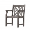 Renaissance Outdoor Hand-scraped Wood Patio Dining Chair - Renaissance Outdoor Hand-scraped Wood Patio Dining Chair