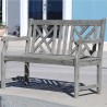 Renaissance Outdoor Hand-scraped Wood Patio 4-foot Bench - Renaissance Outdoor Hand-scraped Wood Patio 4-foot Bench