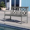 Renaissance Outdoor Hand-scraped Wood Patio  4-foot Bench - Renaissance Outdoor Hand-scraped Wood Patio  4-foot Bench