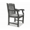 Renaissance Outdoor Hand-scraped Wood Patio Dining Chair - White BG - Renaissance Outdoor Hand-scraped Wood Patio Dining Chair - White BG