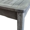 Renaissance Outdoor Wood Patio Rectangular Dining Table - Table Edge Close-Up - Renaissance Outdoor Wood Patio Rectangular Dining Table - Table Edge Close-Up