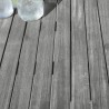 Renaissance Outdoor Patio Hand-scraped Wood Dining Table - Close-Up