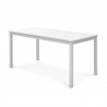 Bradley Outdoor Wood Patio Dining Table - White BG