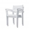 Bradley Outdoor Patio Wood Dining Chair - Stacked - Bradley Outdoor Patio Wood Dining Chair - Stacked