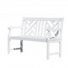 Bradley Outdoor Wood Patio 4-foot Bench - Bradley Outdoor Wood Patio 4-foot Bench