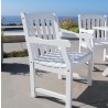 Bradley Outdoor Wood Patio Dining Chair - Lifestyle - Bradley Outdoor Wood Patio Dining Chair - Lifestyle