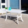 Bradley Outdoor Patio Wood Dining Table - Lifestyle - Bradley Outdoor Patio Wood Dining Table - Lifestyle