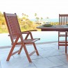 Malibu Outdoor Wood Patio Dining Chair - Lifestyle 2 - Malibu Outdoor Wood Patio Dining Chair - Lifestyle 2