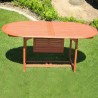 Malibu Outdoor Wood Patio Extendable Dining Table - Lifestyle - Unextended - Malibu Outdoor Wood Patio Extendable Dining Table - Lifestyle - Unextended