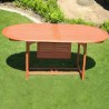 Malibu Outdoor Wood Patio Extendable Dining Set - Unextended - Lifestyle - Malibu Outdoor Wood Patio Extendable Dining Set - Unextended - Lifestyle