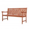 Malibu Outdoor Wood Patio Bench
