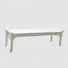 Bradley Eco-friendly 5-foot Backless Outdoor White Hardwood Garden Bench