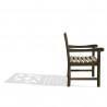 Renaissance Eco-friendly Outdoor Hand-scraped Hardwood Garden Arm Chair - Side View