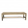 Renaissance Eco-friendly 5-foot Backless Outdoor Hand-scraped Hardwood Garden Bench - Front