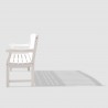 Bradley Eco-friendly 4-foot Outdoor White Wood Garden Bench