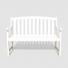 Bradley Eco-friendly 4-foot Outdoor White Wood Garden Bench