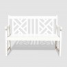 Bradley Eco-friendly 4-foot Outdoor White Wood Garden Bench