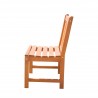Malibu Eco-friendly Outdoor Hardwood Garden Armless Chair - Side