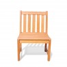 Malibu Eco-friendly Outdoor Hardwood Garden Armless Chair