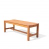 Malibu Eco-friendly 4-foot Backless Outdoor Hardwood Garden Bench