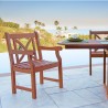 Malibu Outdoor Wood Patio Dining Chair - Malibu Outdoor Wood Patio Dining Chair