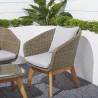 Grayton Rustic All-Weather Patio Wood and Wicker Arm Chairin Mocha - Lifestyle - Grayton Rustic All-Weather Patio Wood and Wicker Arm Chairin Mocha - Lifestyle