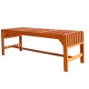 Malibu Outdoor Wood Patio Dining Bench  - Malibu Outdoor Wood Patio Dining Bench 