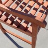 Malibu Outdoor Wood Patio Dining Chair - Seat Close-Up - Malibu Outdoor Wood Patio Dining Chair - Seat Close-Up