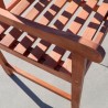 Malibu Outdoor Wood Patio Dining Chair - Seat Close-Up - Malibu Outdoor Wood Patio Dining Chair - Seat Close-Up