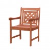 Vifah Malibu Outdoor Wood Patio Extendable Table Dining Chair  - Vifah Malibu Outdoor Wood Patio Extendable Table Dining Chair 