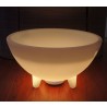 24" Round LED Ice Bucket with Speaker - Yellow