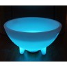 24" Round LED Ice Bucket with Speaker - Blue