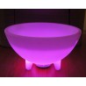 24" Round LED Ice Bucket with Speaker - Purple