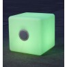 16" LED Cube with BT Speaker - Green