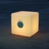 16" LED Cube with BT Speaker - Yellow