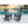Zero Gravity Recliner/Lounger with Cup Holder - Grey -  - Zero Gravity Recliner/Lounger with Cup Holder - Grey - 