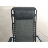 Zero Gravity Recliner/Lounger with Cup Holder - Grey - Back Rest detail - Zero Gravity Recliner/Lounger with Cup Holder - Grey - Back Rest detail