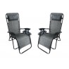 Zero Gravity Recliner/Lounger with Cup Holder - Grey - White BG - Zero Gravity Recliner/Lounger with Cup Holder - Grey - White BG