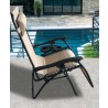 Zero Gravity Recliner/Lounger with Cup Holder - Cream - Side Angle - Zero Gravity Recliner/Lounger with Cup Holder - Cream - Side Angle