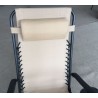 Zero Gravity Recliner/Lounger with Cup Holder - Cream - Head rest detail - Zero Gravity Recliner/Lounger with Cup Holder - Cream - Head rest detail