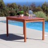  Malibu Outdoor Wood Patio Dining Table - Lifestyle -  Malibu Outdoor Wood Patio Dining Table - Lifestyle
